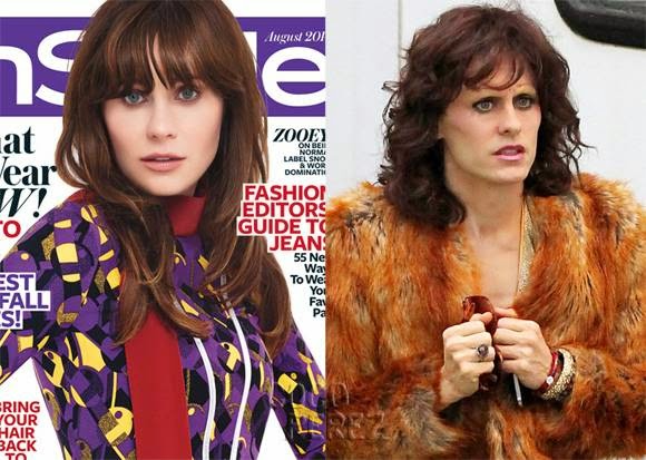 Zooey Deschanel Morphs Into Jared Leto On New "InStyle" Cover